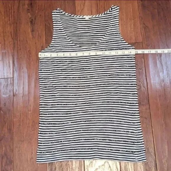 J.Crew Sequin Striped Tank, Size XXS - Picture 6 of 9